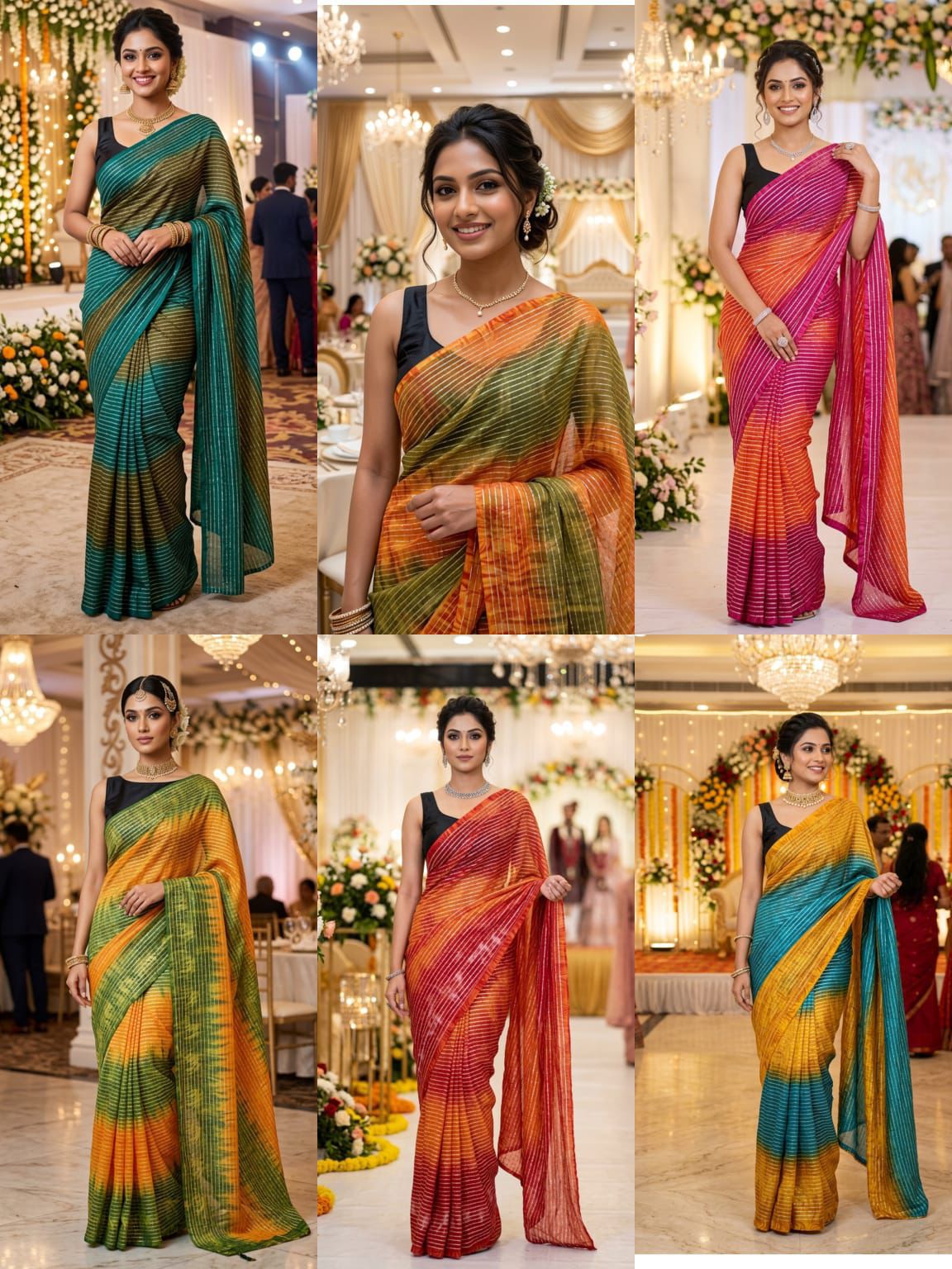 NCO 108 Soft Georgette Sibori Pattern Saree