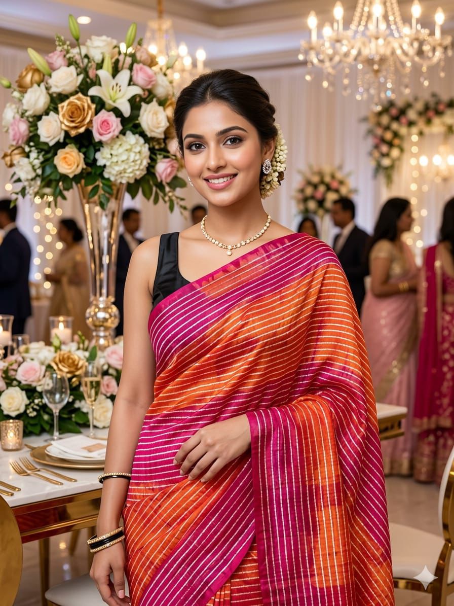 NCO 108 Soft Georgette Sibori Pattern Saree