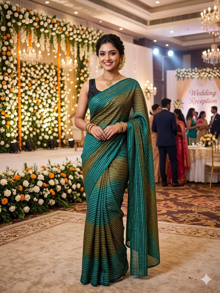 NCO 108 Soft Georgette Sibori Pattern Saree