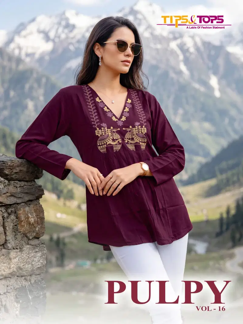 Tips And Tops Pulpy Vol 16 Fancy Short Kurti Collection