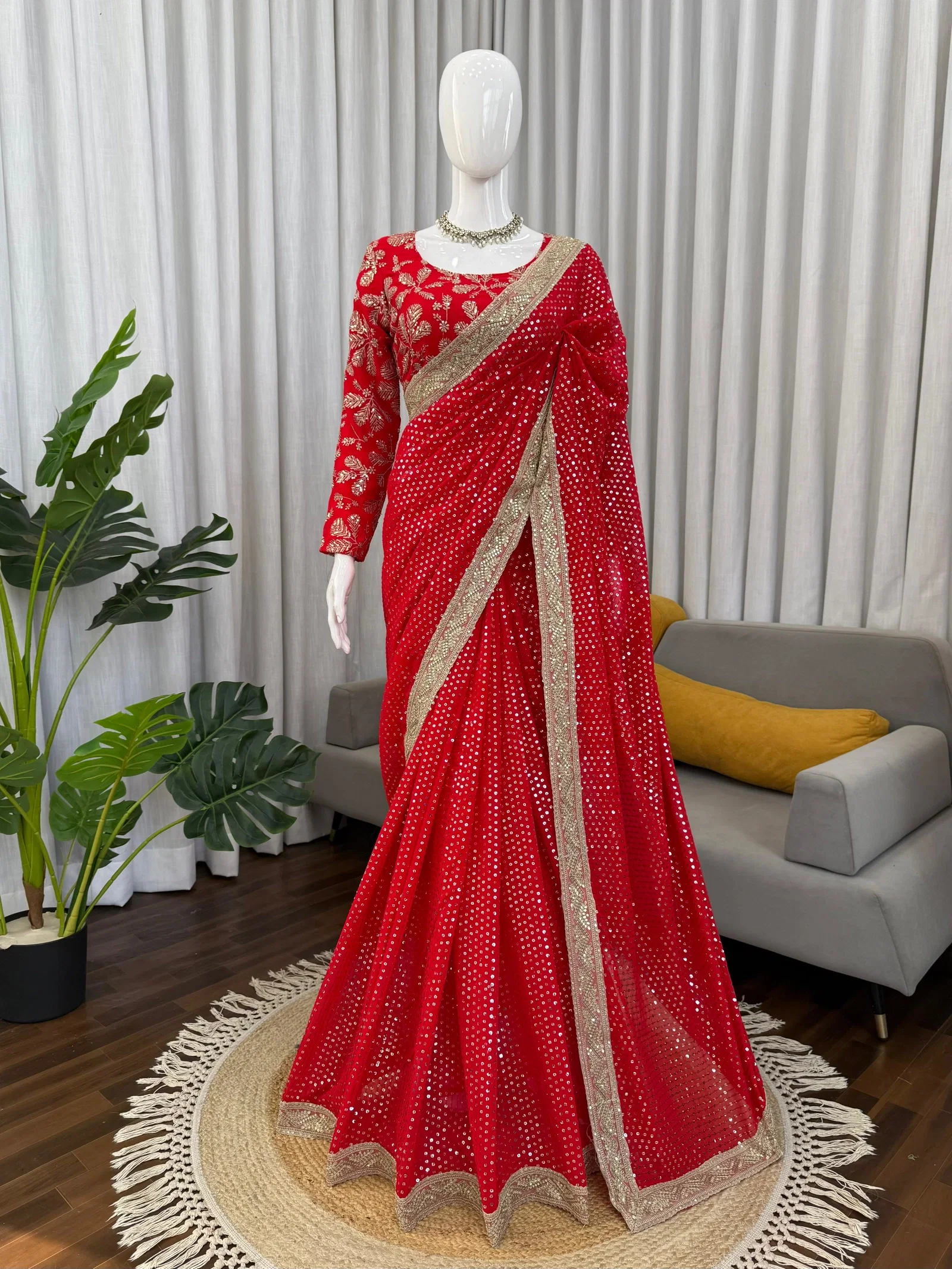Glory KD626 Faux Blooming Georgette Party Wear Saree