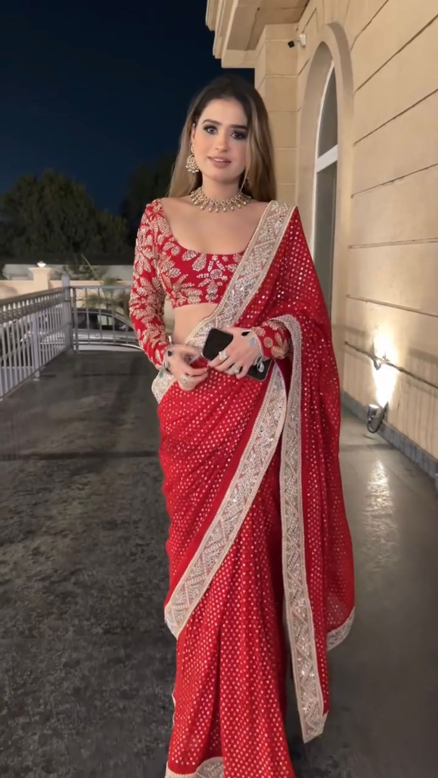 Glory KD626 Faux Blooming Georgette Party Wear Saree