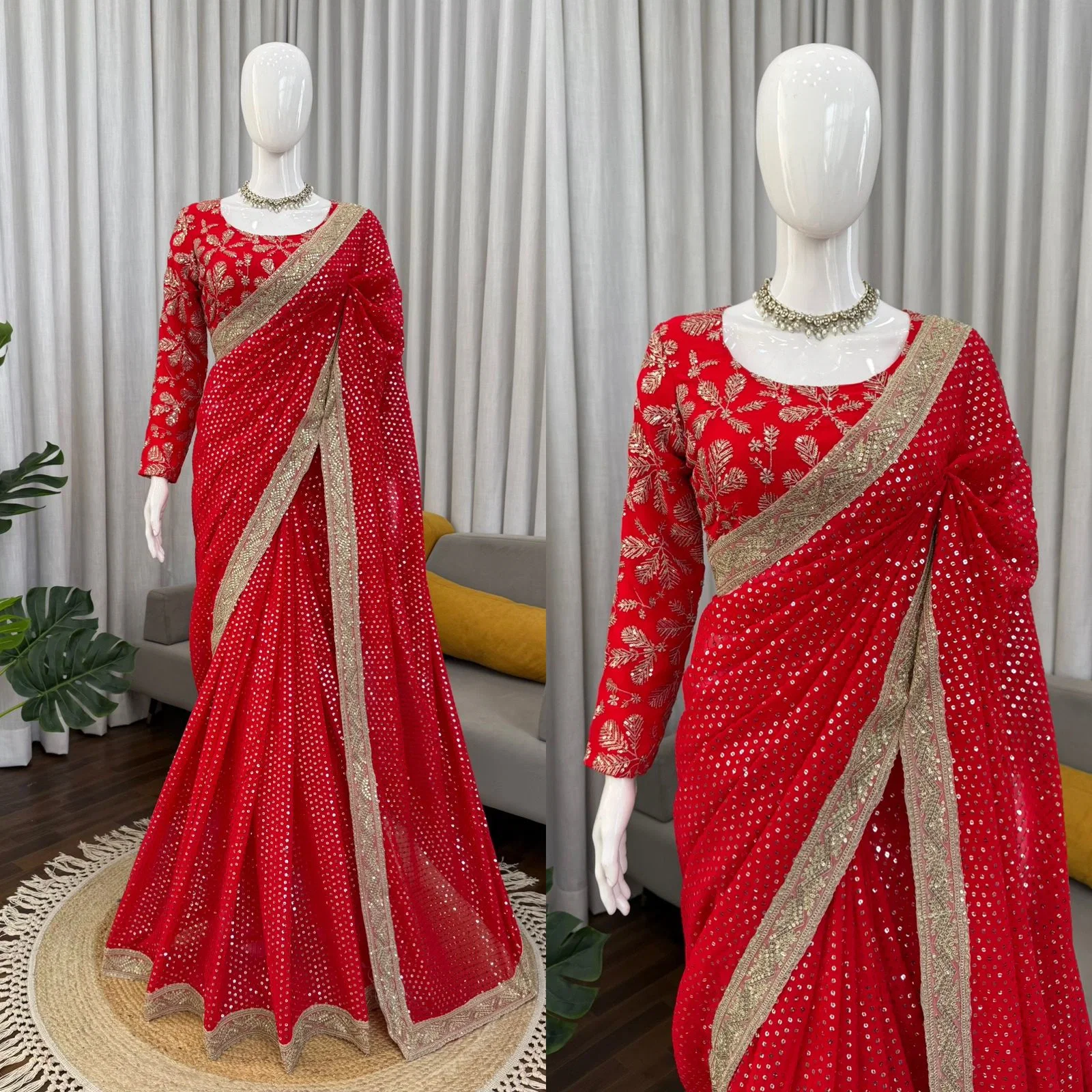 Glory KD626 Faux Blooming Georgette Party Wear Saree