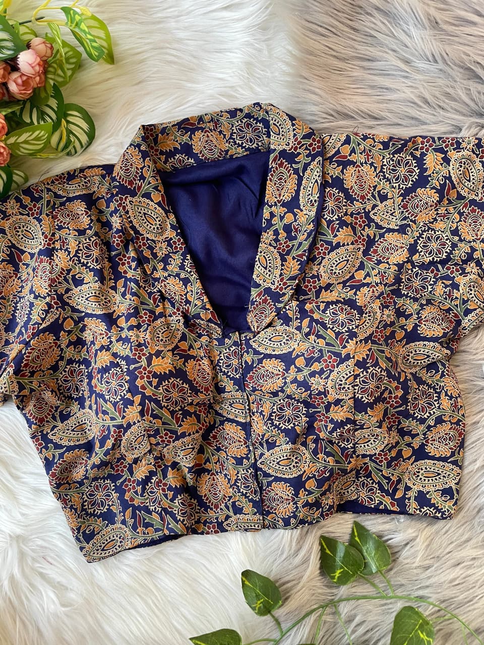 Ajrakh Fancy Pure Cotton Ajrakh Printed Fancy Blouse Collection