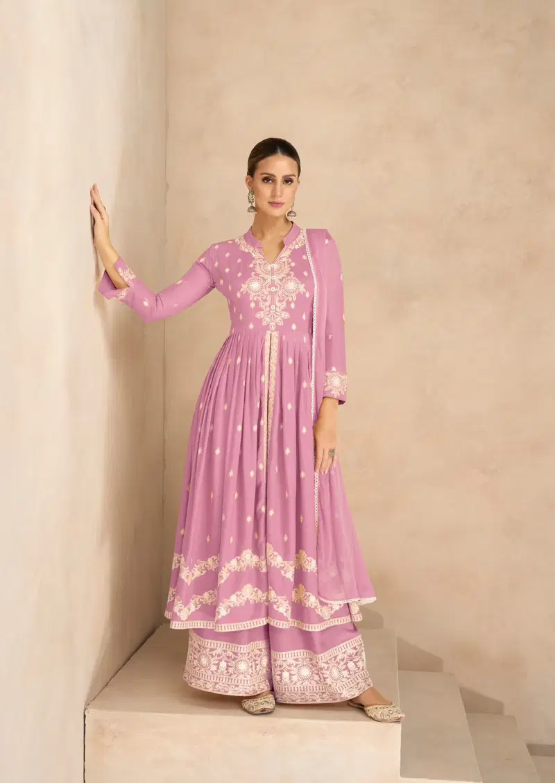 Vamika Lakhnavi Vol 6 Gold List Rayon With Thread Work Designer Salwar Suit