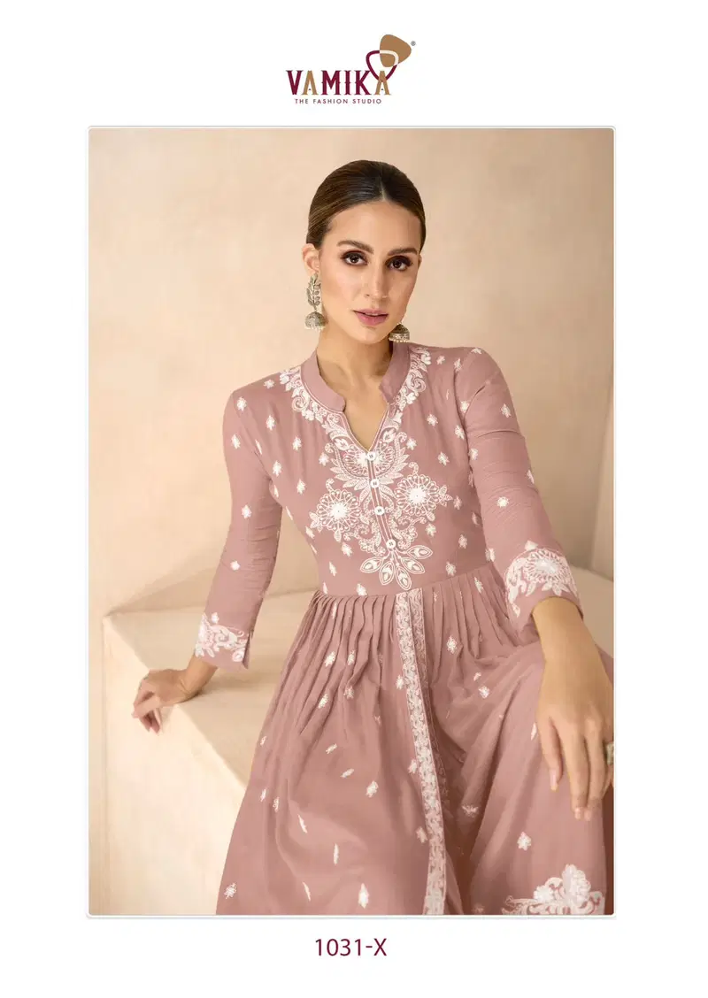 Vamika Lakhnavi Vol 6 Gold List Rayon With Thread Work Designer Salwar Suit