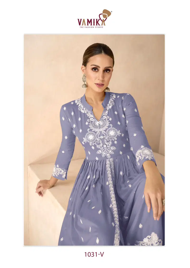 Vamika Lakhnavi Vol 6 Gold List Rayon With Thread Work Designer Salwar Suit