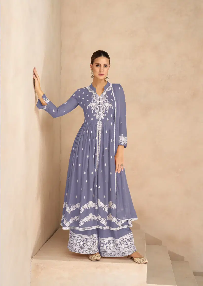 Vamika Lakhnavi Vol 6 Gold List Rayon With Thread Work Designer Salwar Suit