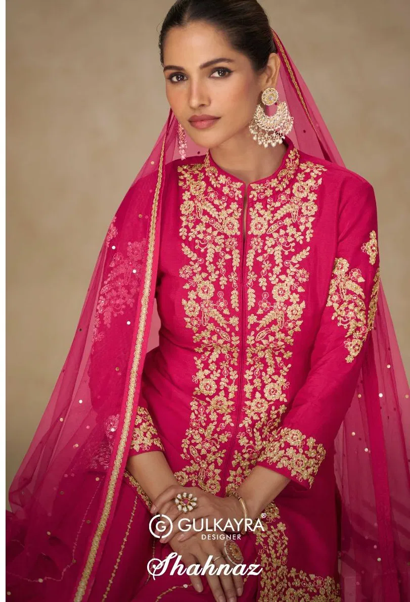 Gulkayra Shahnaz Real Chinon Embroidered Designer Salwar Kameez Collection