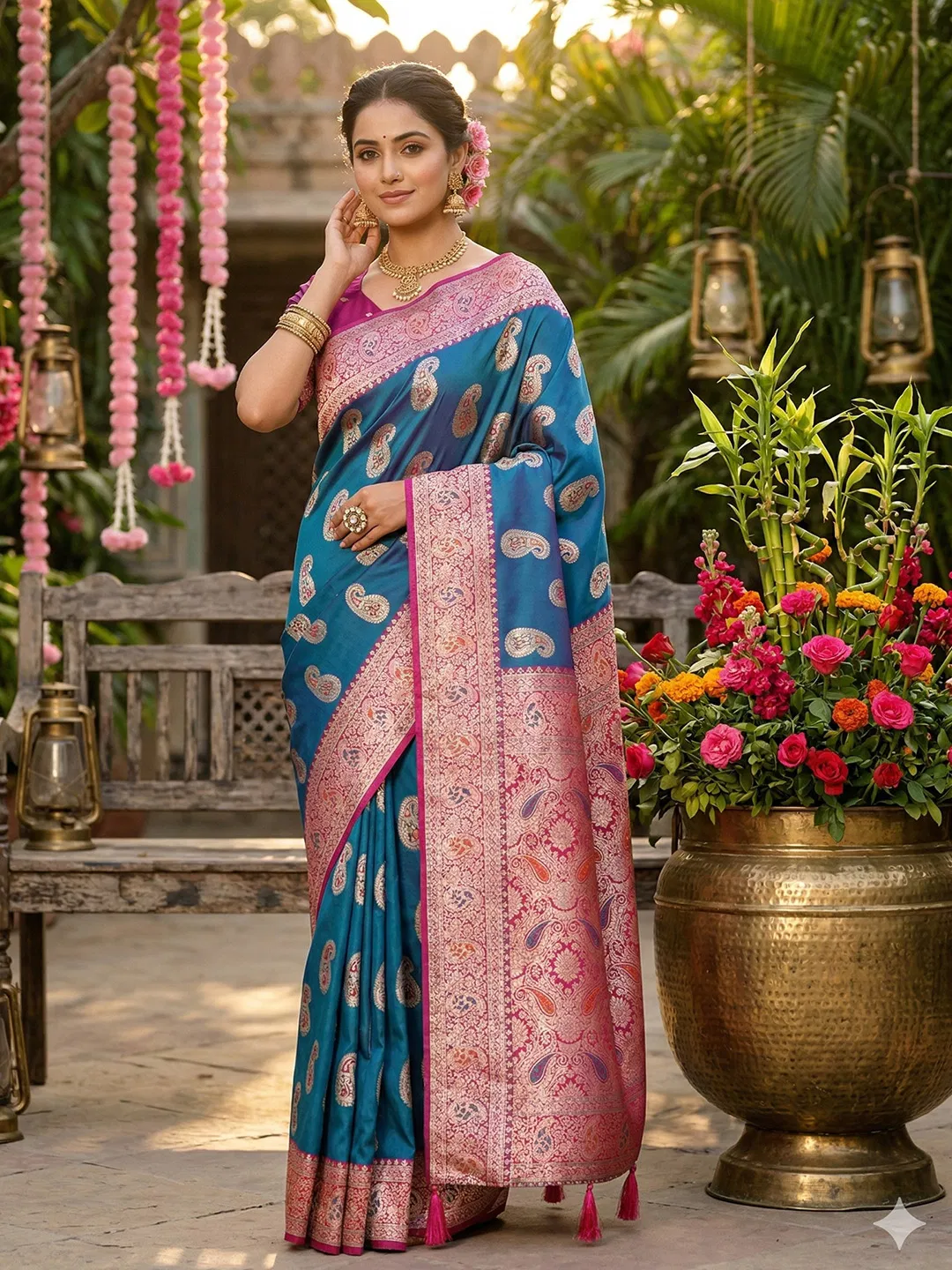Ast Rashmika Silk Soft Silk Blend Festival Saree Collection