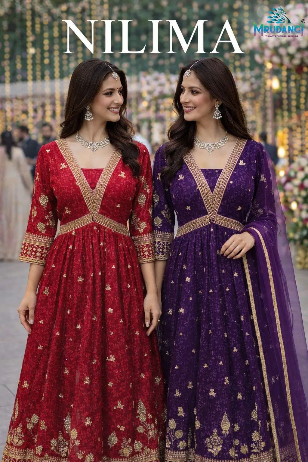Mrudangi Nilima Georgette Designer Kurti With Bottom Dupatta Collection