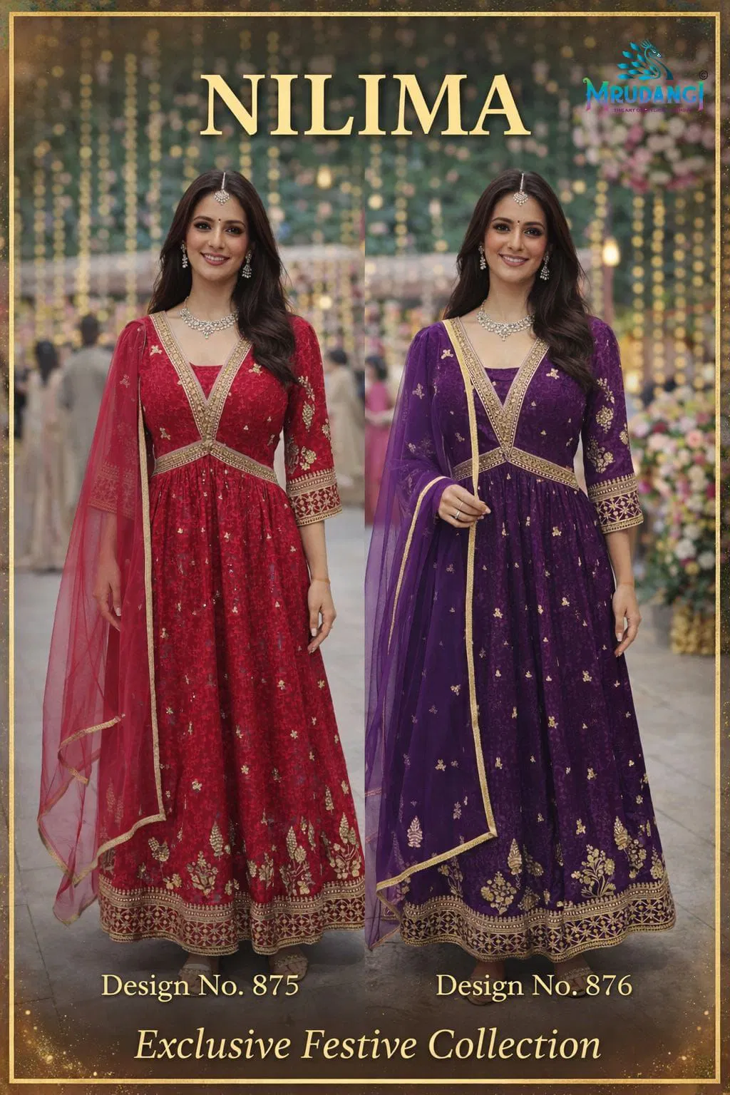 Mrudangi Nilima Georgette Designer Kurti With Bottom Dupatta Collection