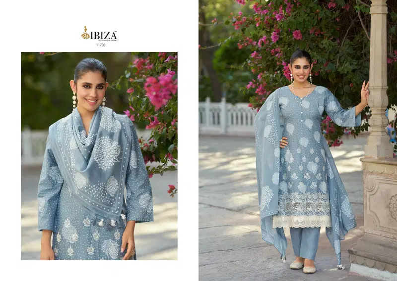 Ibiza Cotton Chapani Cambric Cotton With Digital Printed Salwar Kameez