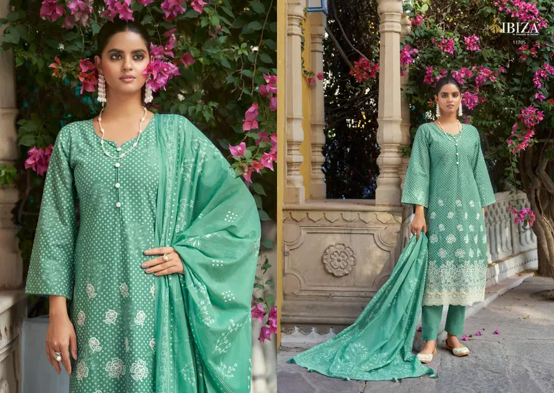 Ibiza Cotton Chapani Cambric Cotton With Digital Printed Salwar Kameez