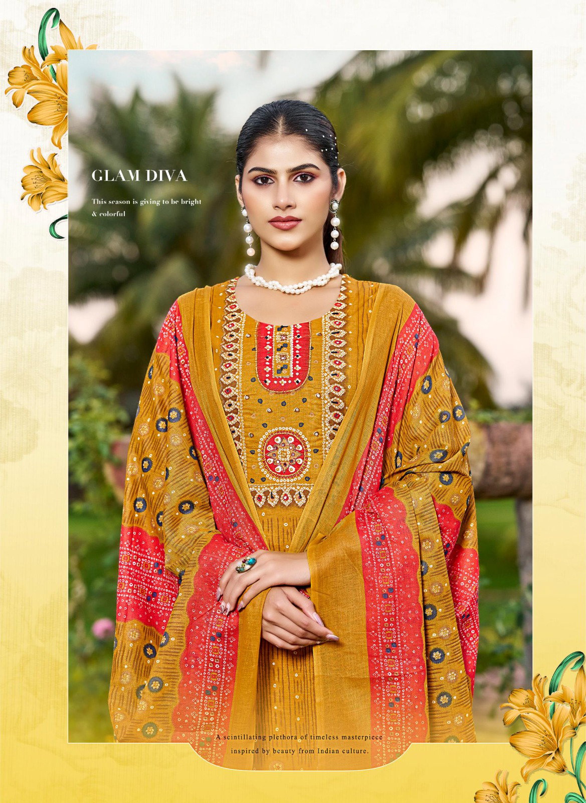 Rangmaya Cotton Aura Kurti With Pant Dupatta