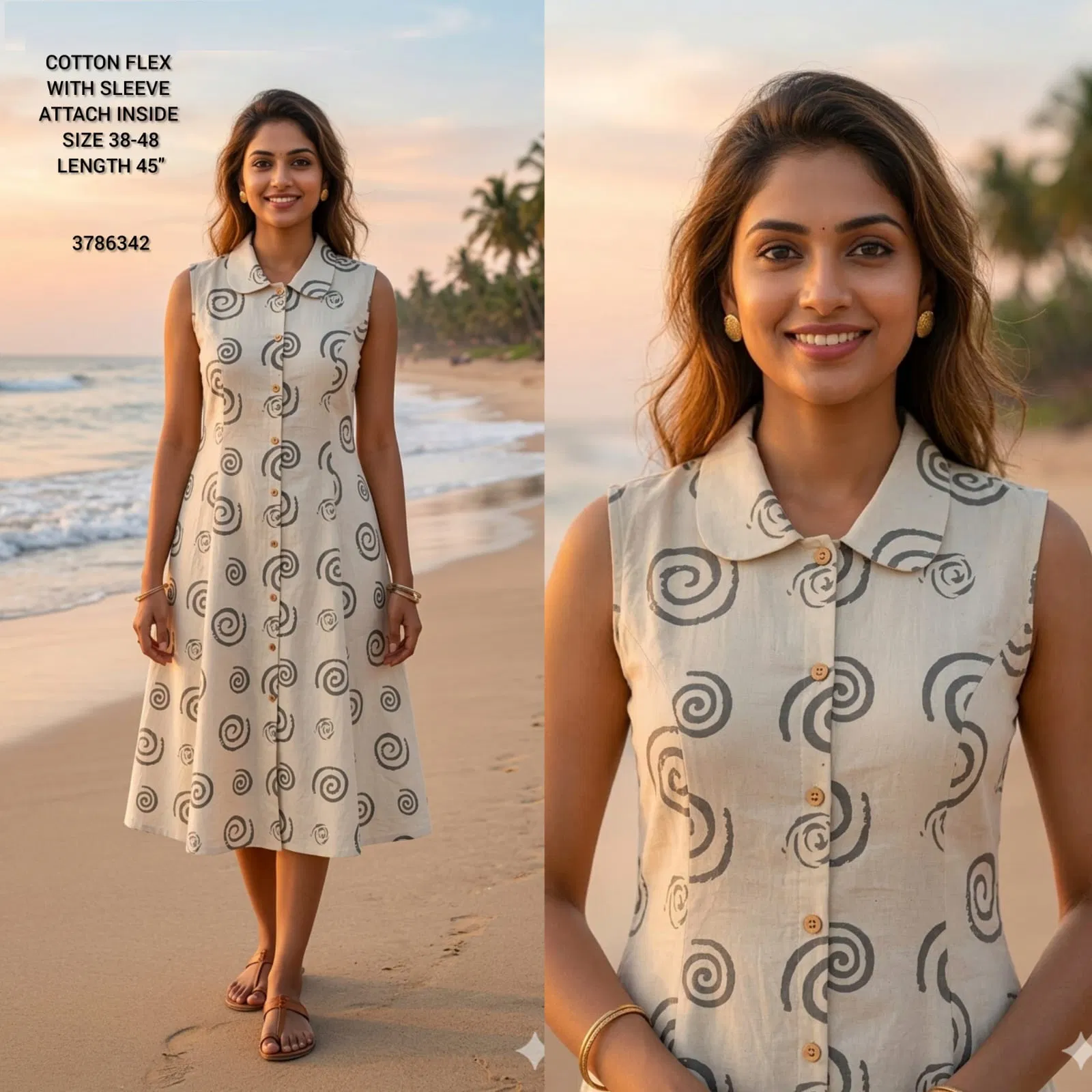 Naisha K 432 Vol 2 Cotton Flex Sleeveless Kurti Casual Wear Collection