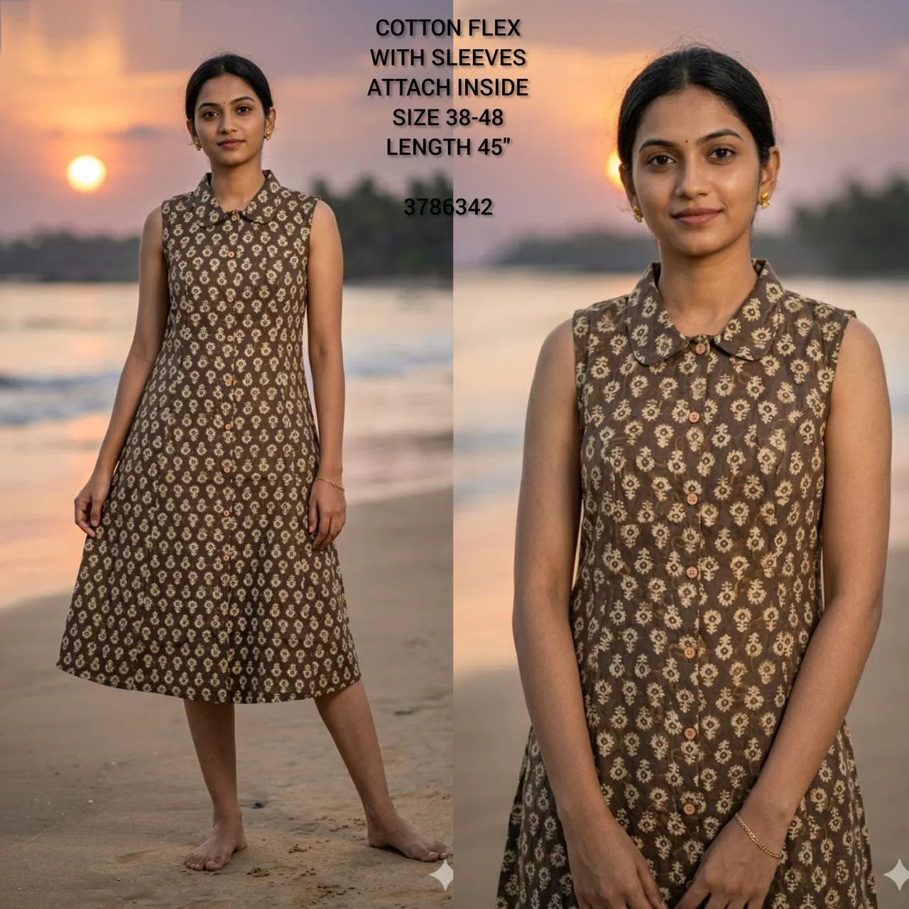 Naisha K 432 Vol 2 Cotton Flex Sleeveless Kurti Casual Wear Collection