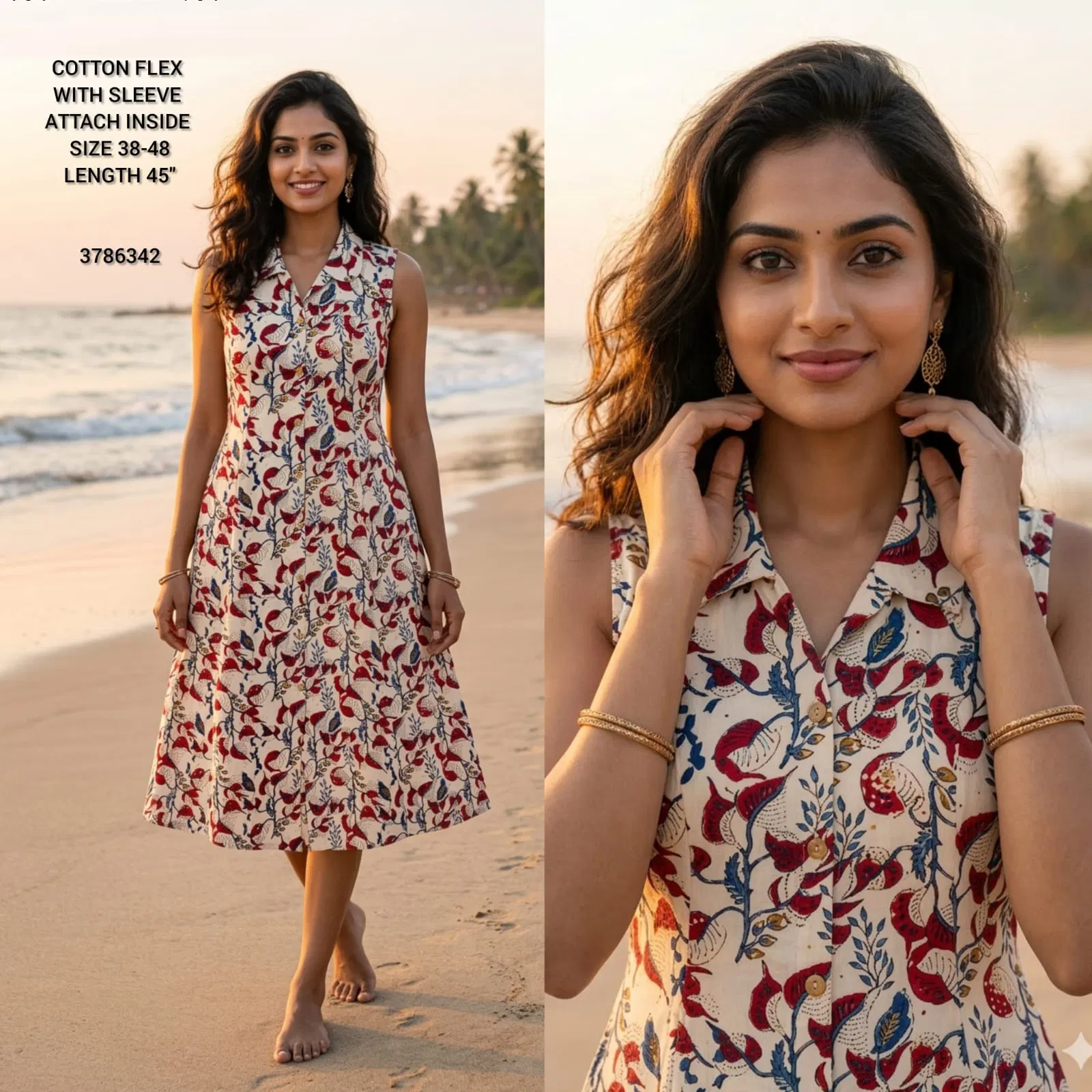 Naisha K 432 Vol 2 Cotton Flex Sleeveless Kurti Casual Wear Collection