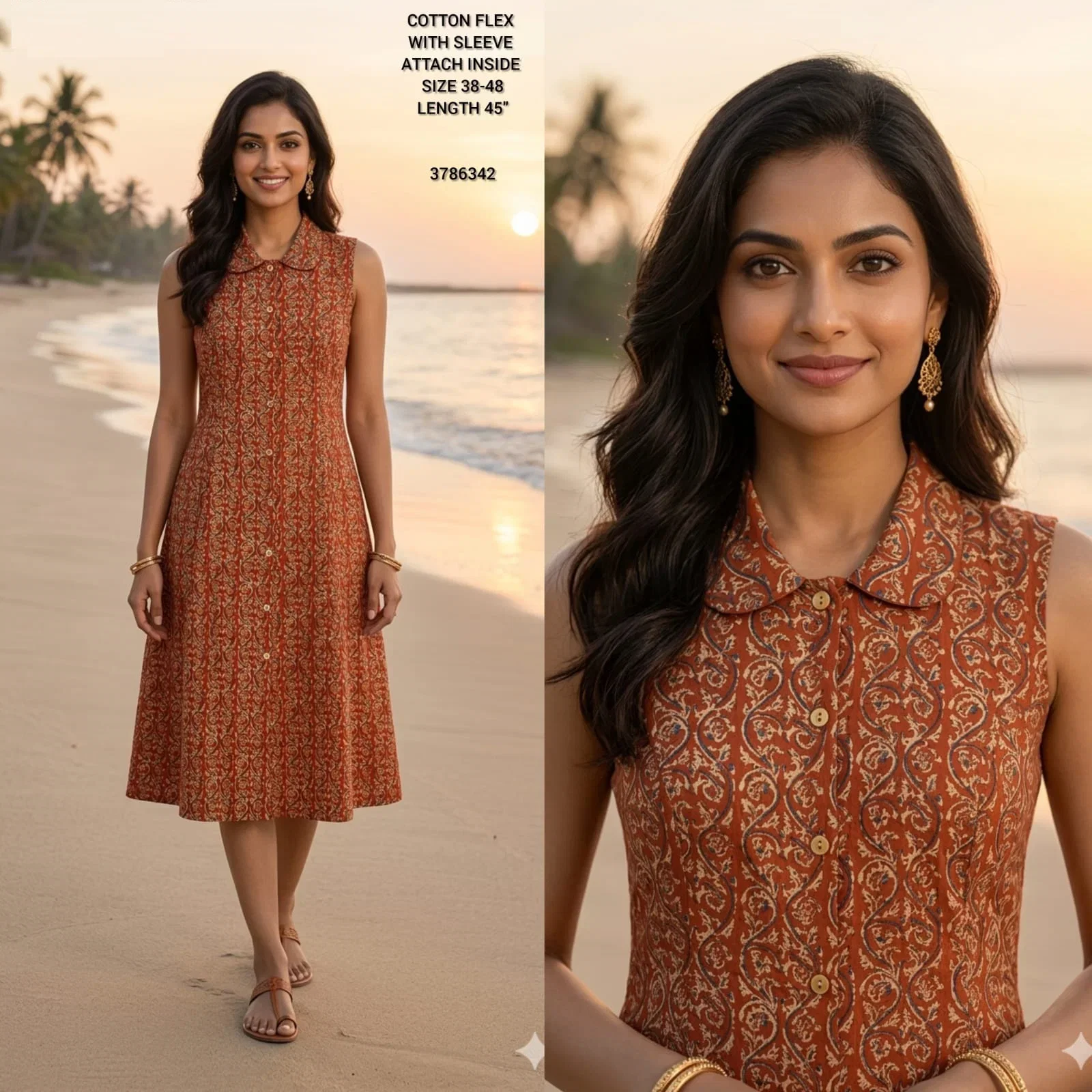 Naisha K 432 Vol 2 Cotton Flex Sleeveless Kurti Casual Wear Collection