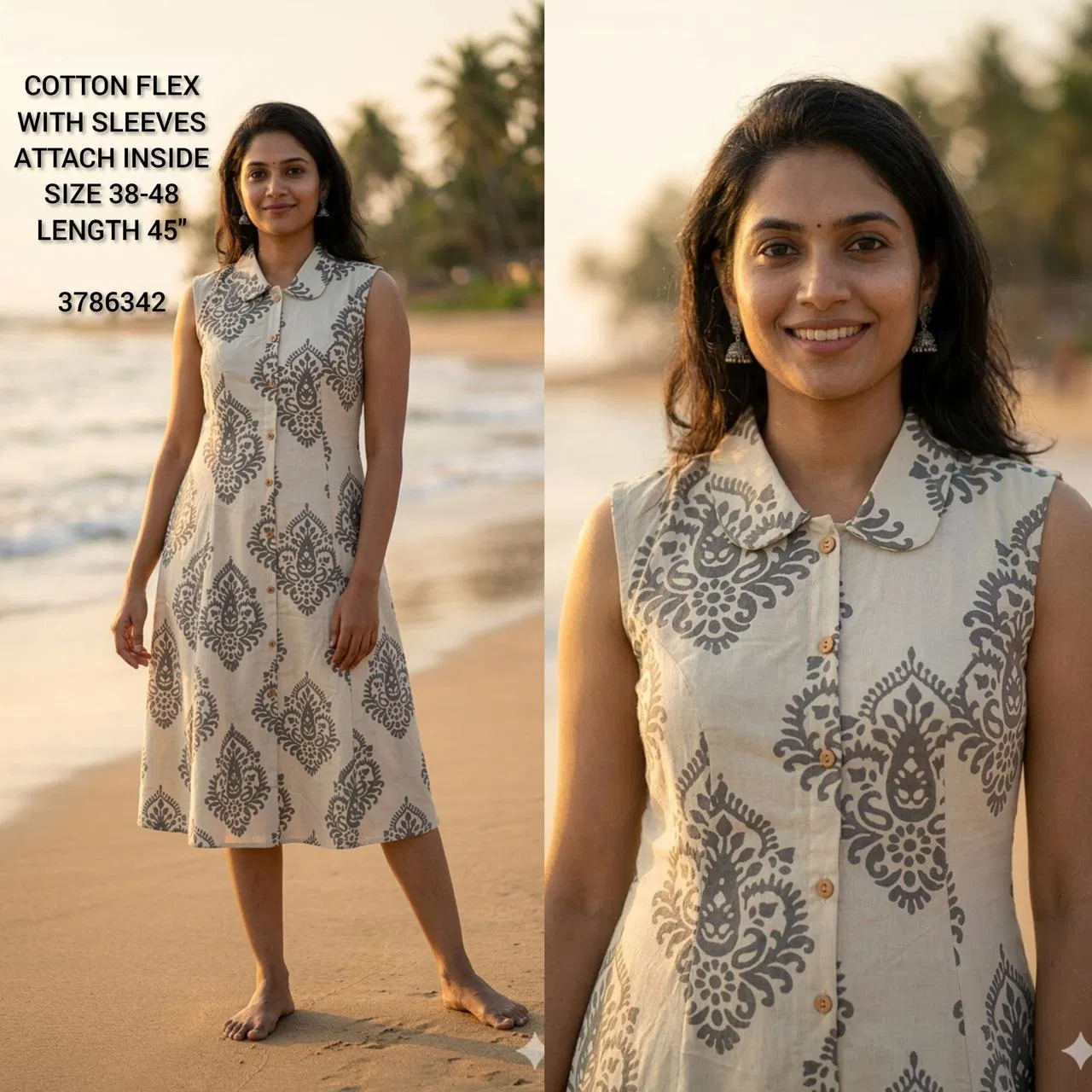 Naisha K 432 Vol 2 Cotton Flex Sleeveless Kurti Casual Wear Collection