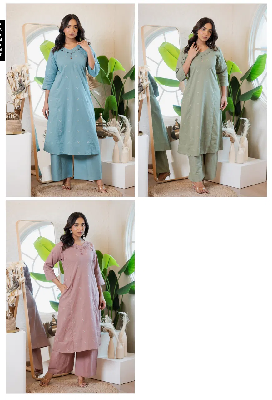 Naisha K 779 Cotton Weaving Kurti With Bottom Collection