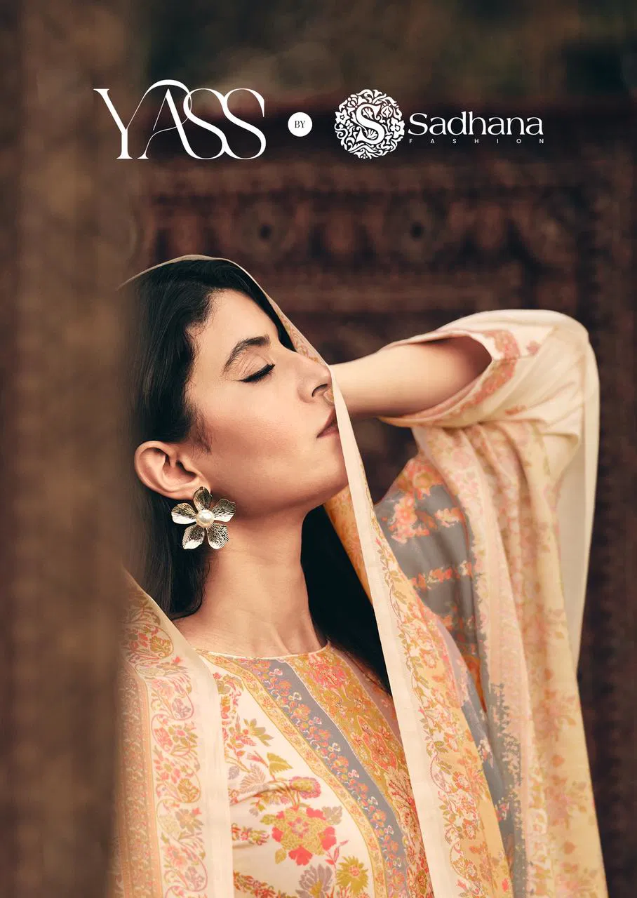 Sadhana Yass Milnaz Cotton Digital Print With Khatli Worked Salwar Kameez