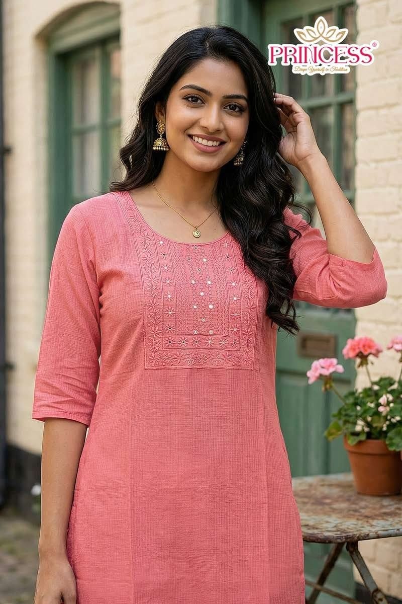 Princess Shiffa Berlin Embroidery Work Kurti Collection