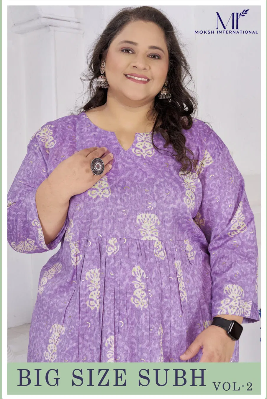 Moksh Big Size Subh Vol 2 Rayon Sulb Casual Wear Kurti Collection