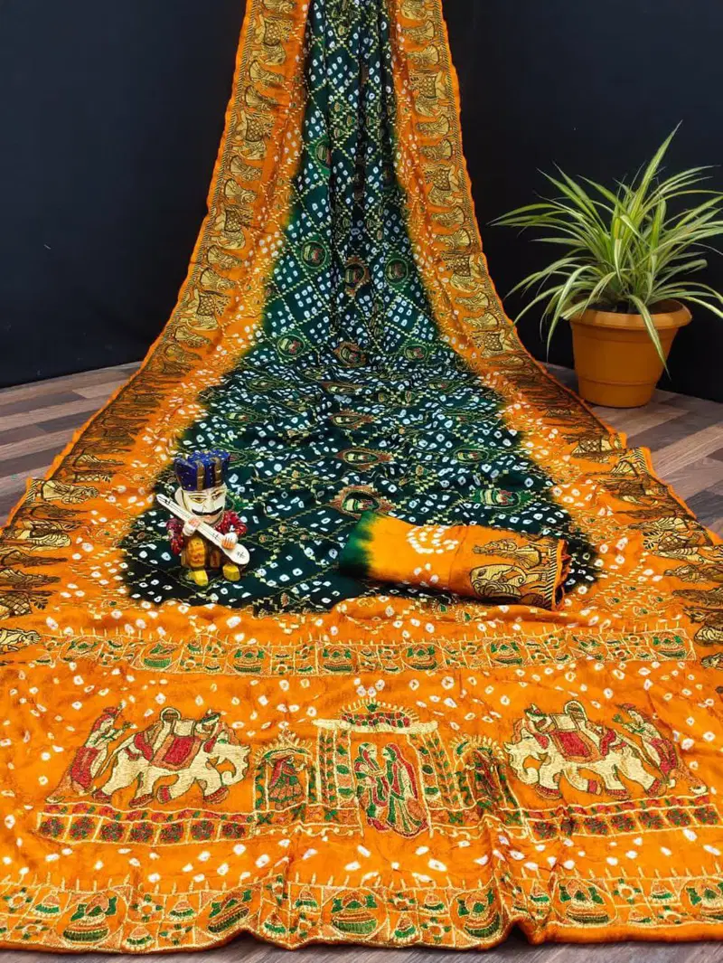 Sb Bandhej A Bandhej Silk Wedding Saree Collection