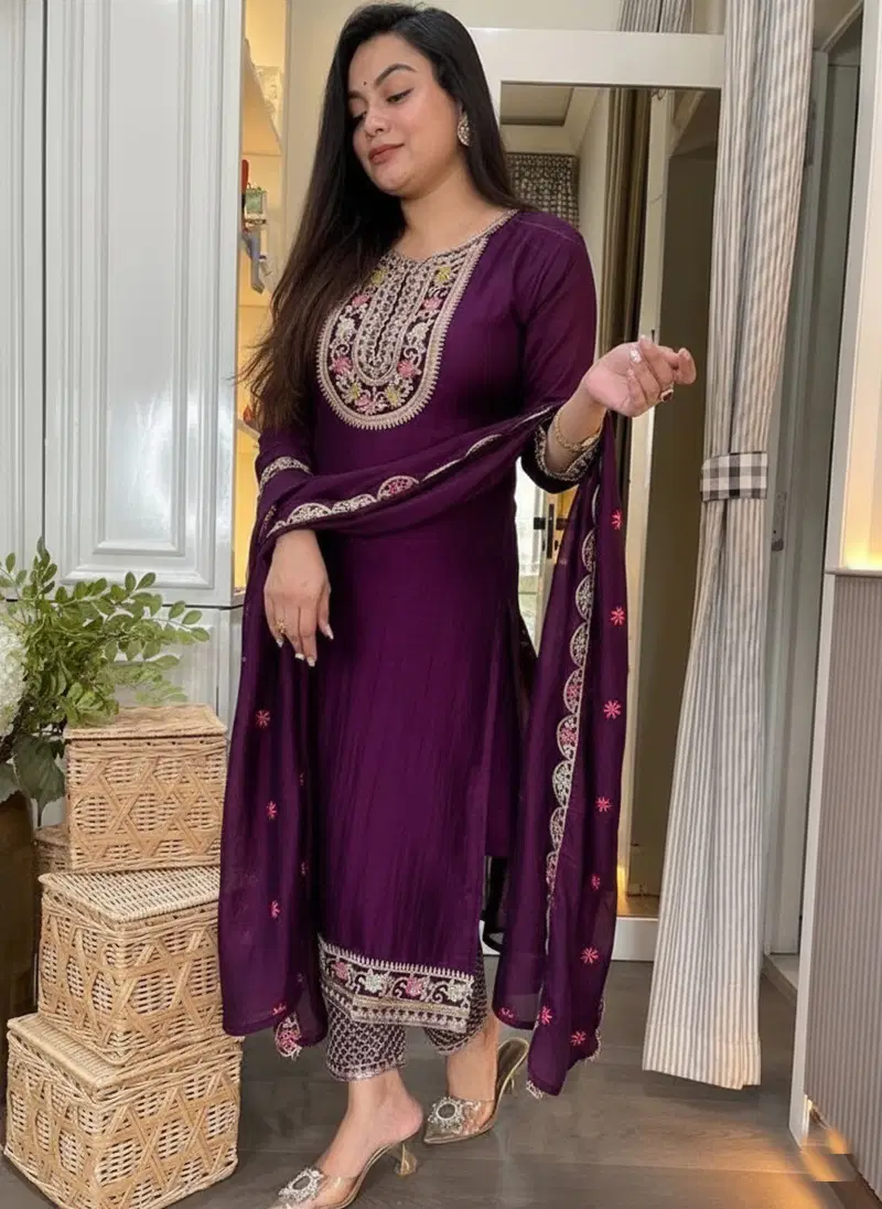 Dhruvi 430 Silk With Designer Kurti With Bottom Dupatta
