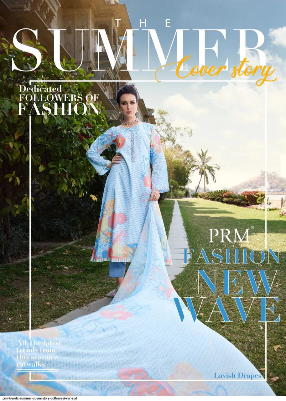 Prm Summer Cover Story Lawn Cotton With Fancy Work Salwar Kameez