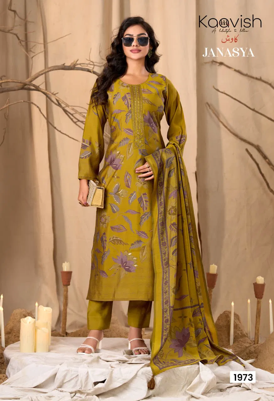 Kaavish Janasya Modal With Digital Printed With Embroidered Salwar Kameez