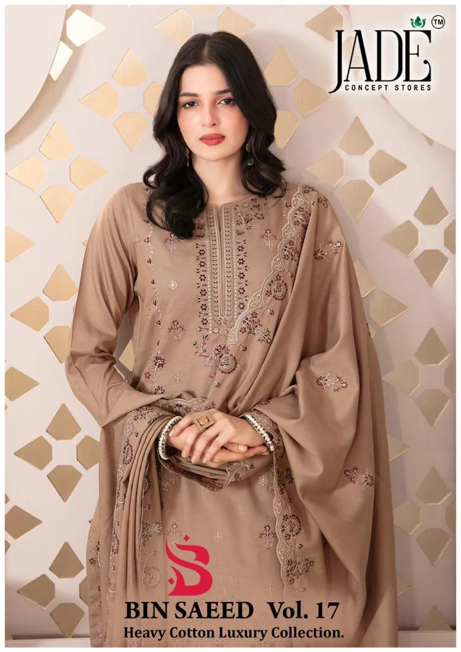 Jade Bin Saeed Vol 17 Readymade Karachi Kurti With Bottom Dupatta