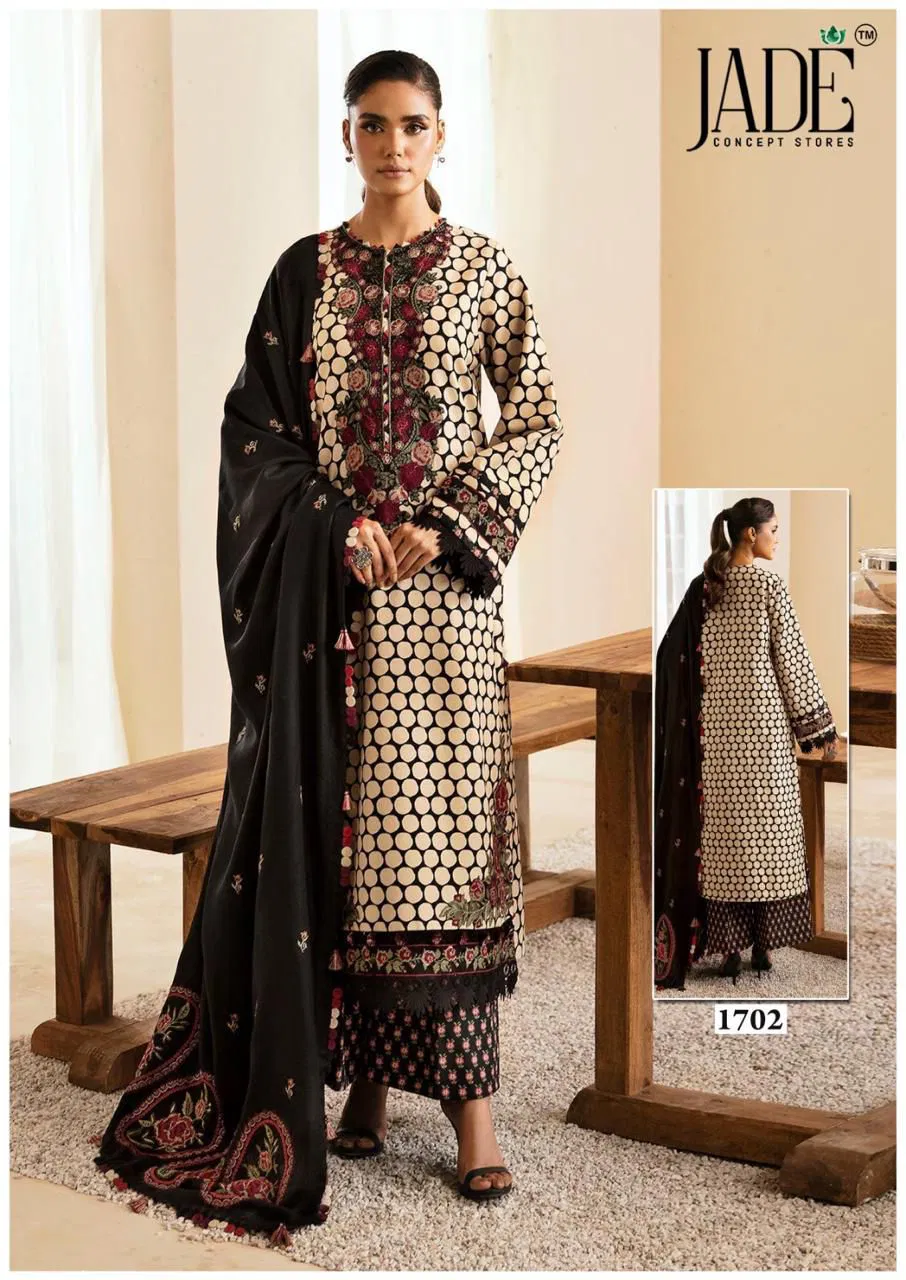 Jade Bin Saeed Vol 17 Readymade Karachi Kurti With Bottom Dupatta