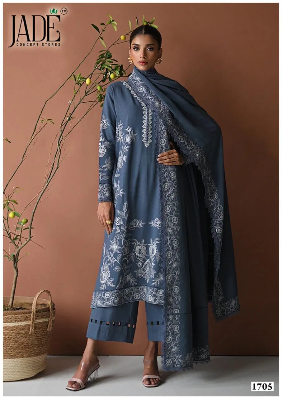 Jade Bin Saeed Vol 17 Readymade Karachi Kurti With Bottom Dupatta