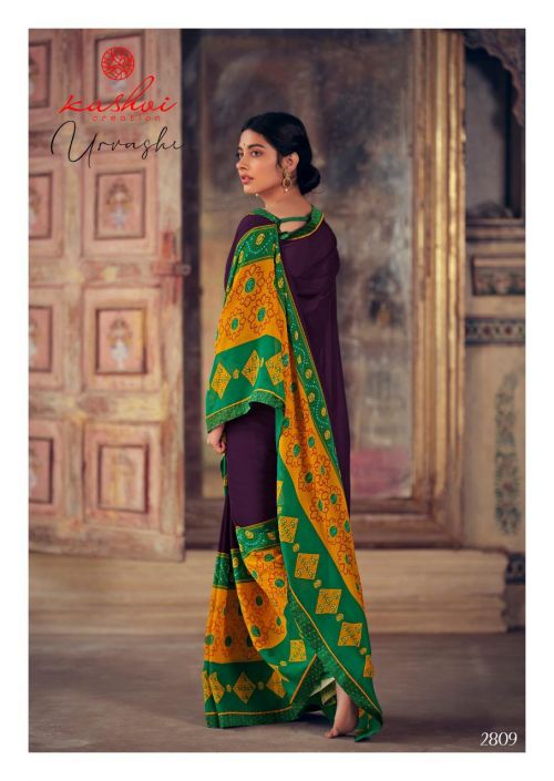 Kashvi Urvashi Georgette Regular Wear Printed Sarees Collection