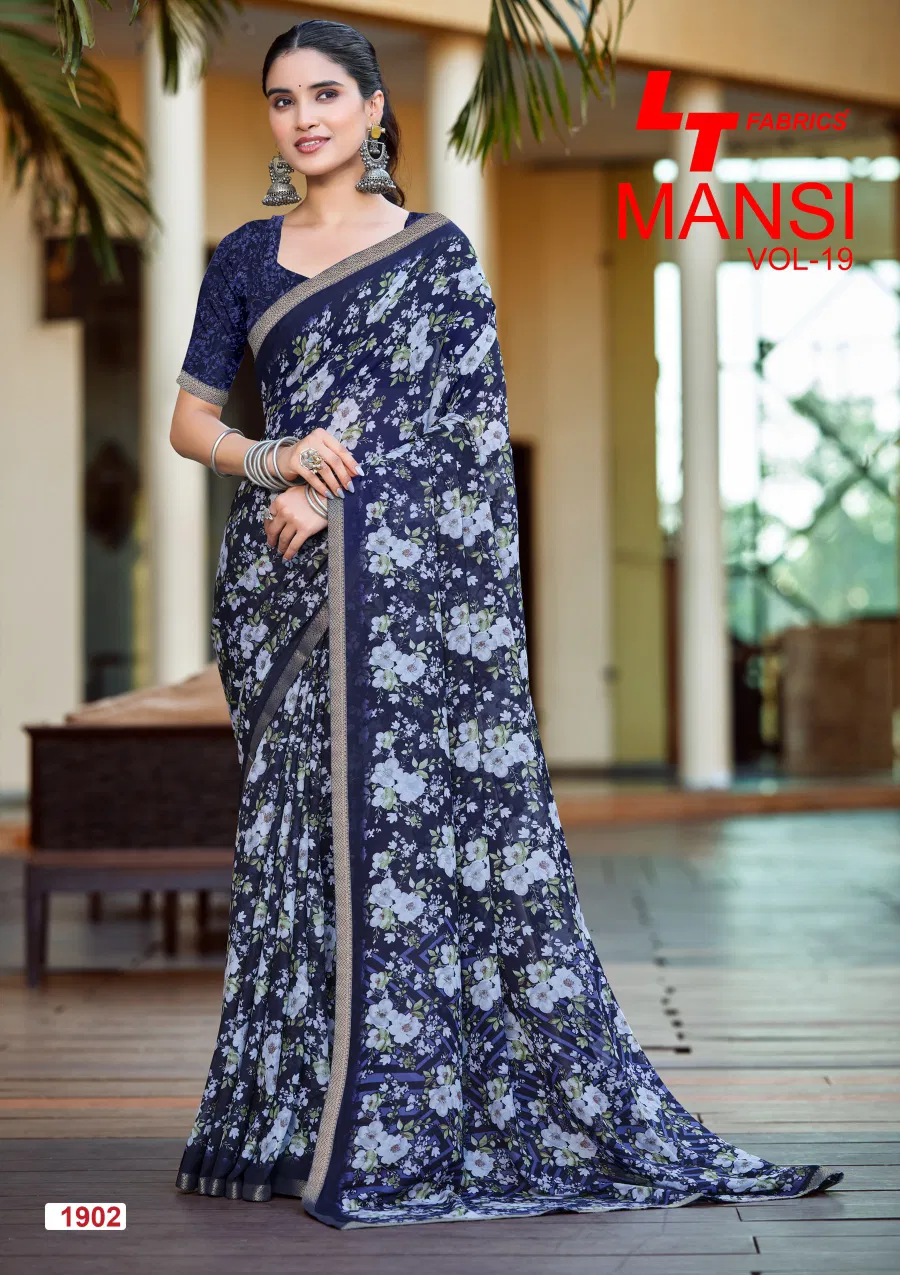 Lt Mansi Vol 19 Micro Printed Saree Collection