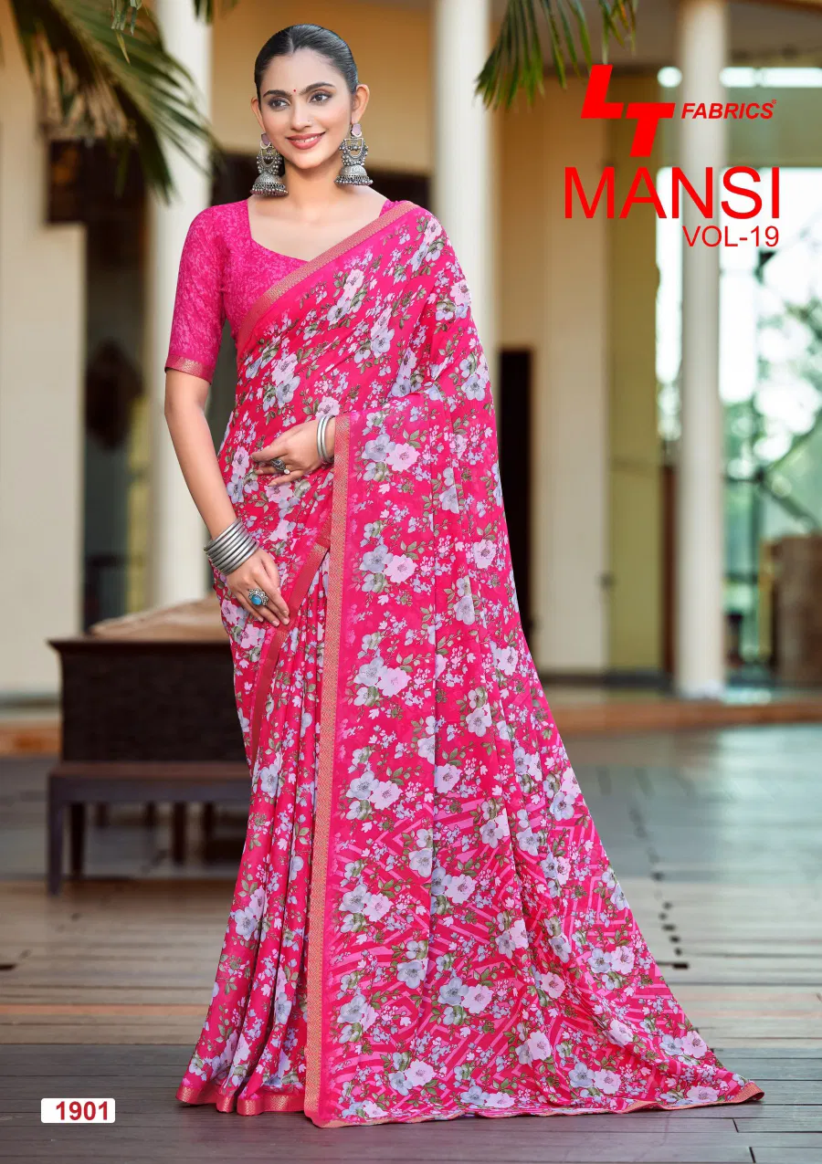 Lt Mansi Vol 19 Micro Printed Saree Collection
