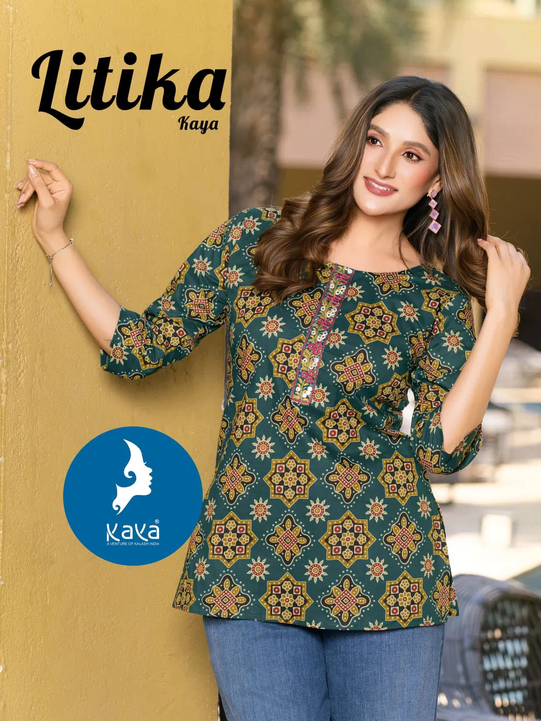 Kaya Litika Cambric Cotton Fancy Short Kurti Collection