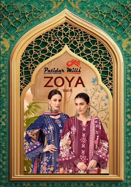 Patidar Zoya Vol 5 Cotton Printed Fancy Dress Material