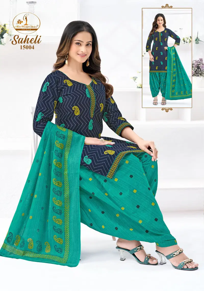 Miss World Saheli Vol 16 Readymade Cotton Printed Kurti Set Collection