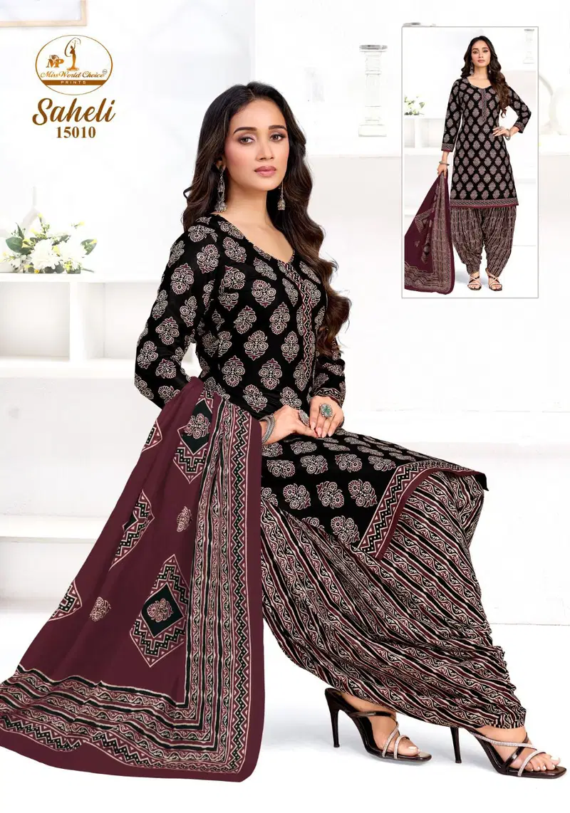 Miss World Saheli Vol 16 Readymade Cotton Printed Kurti Set Collection