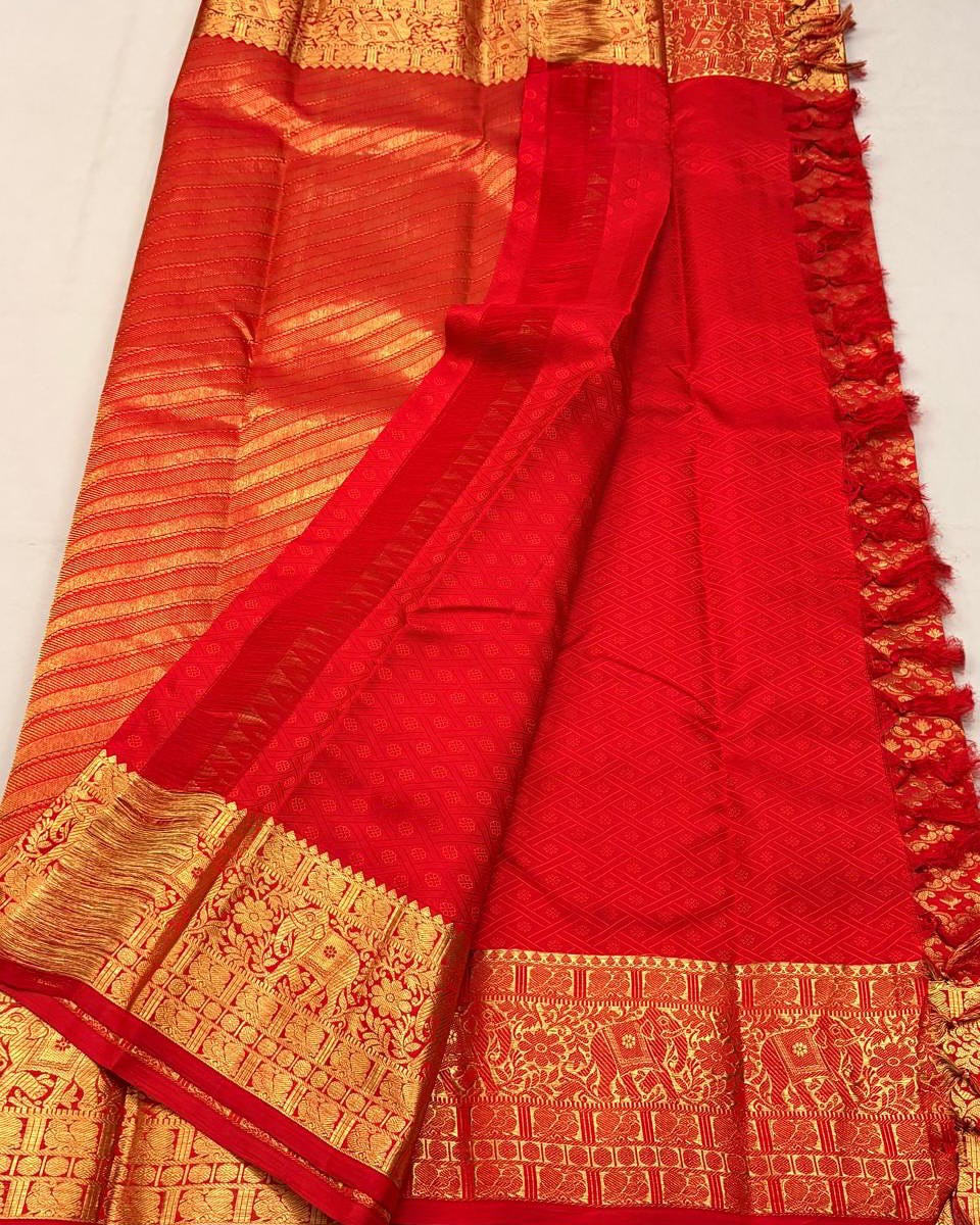 Satani 50271 Jari Banarasi Soft Silk Saree