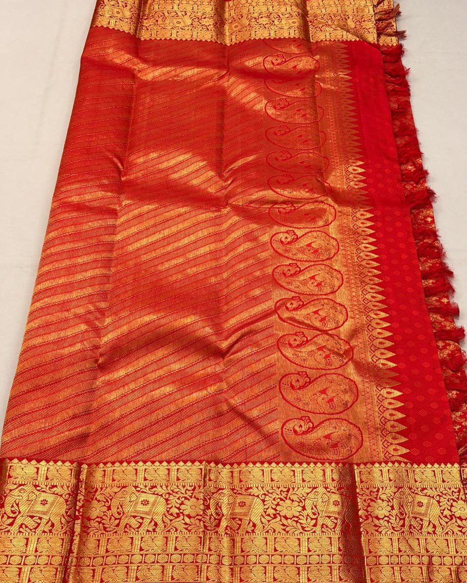 Satani 50271 Jari Banarasi Soft Silk Saree