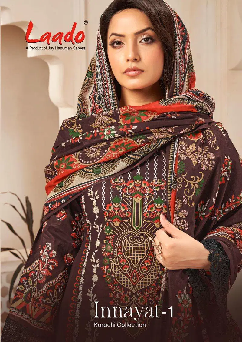 Laado Inayat Vol 1 Readymade Karachi Kurti Pant With Dupatta