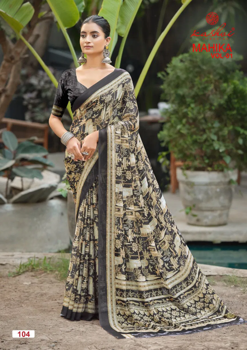Kashvi Mahika Vol 1 Chiffon Digital Printed Saree Collection
