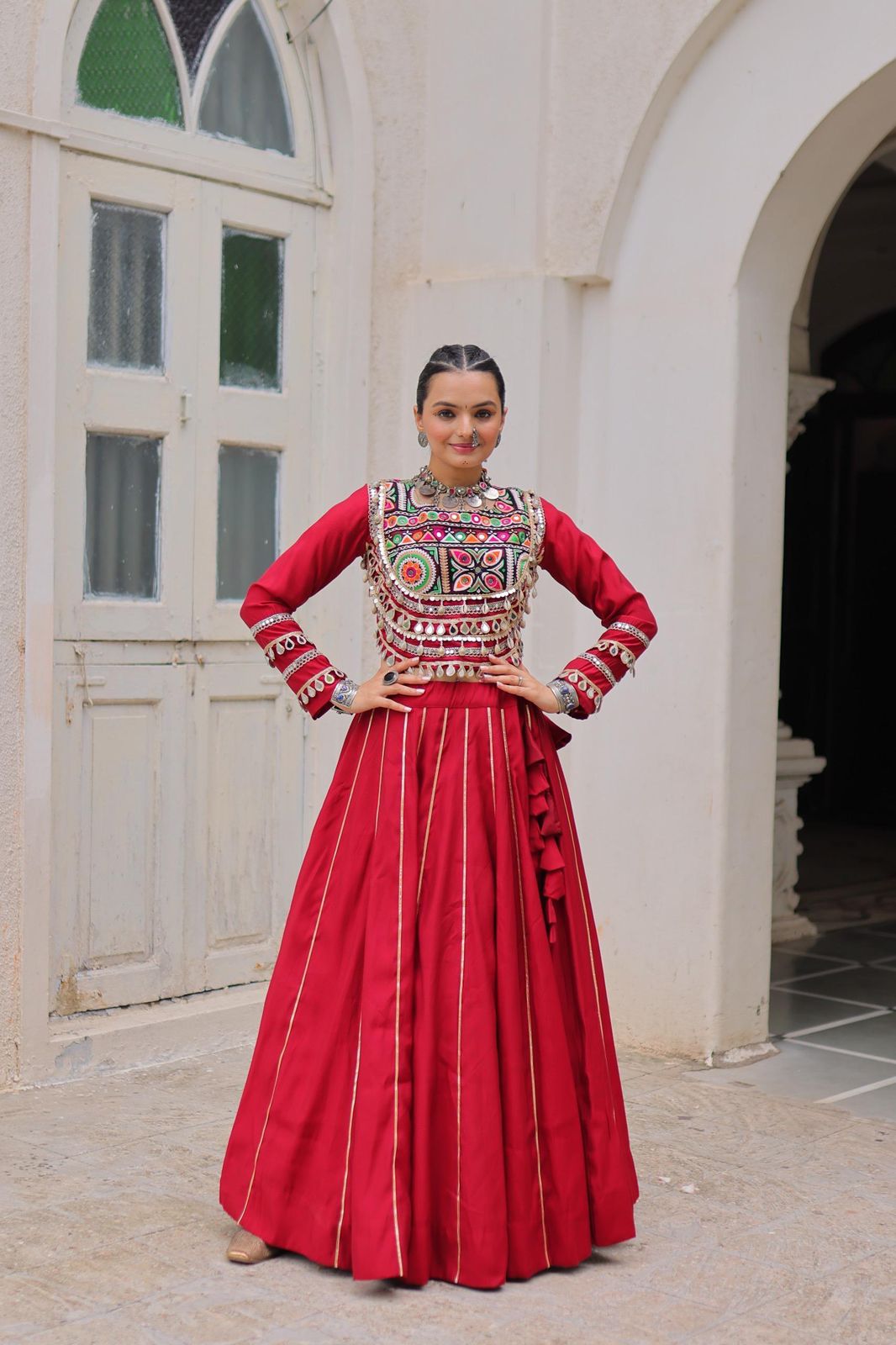NCO 137 HL Roman Gota Patti Lace Lehenga Choli