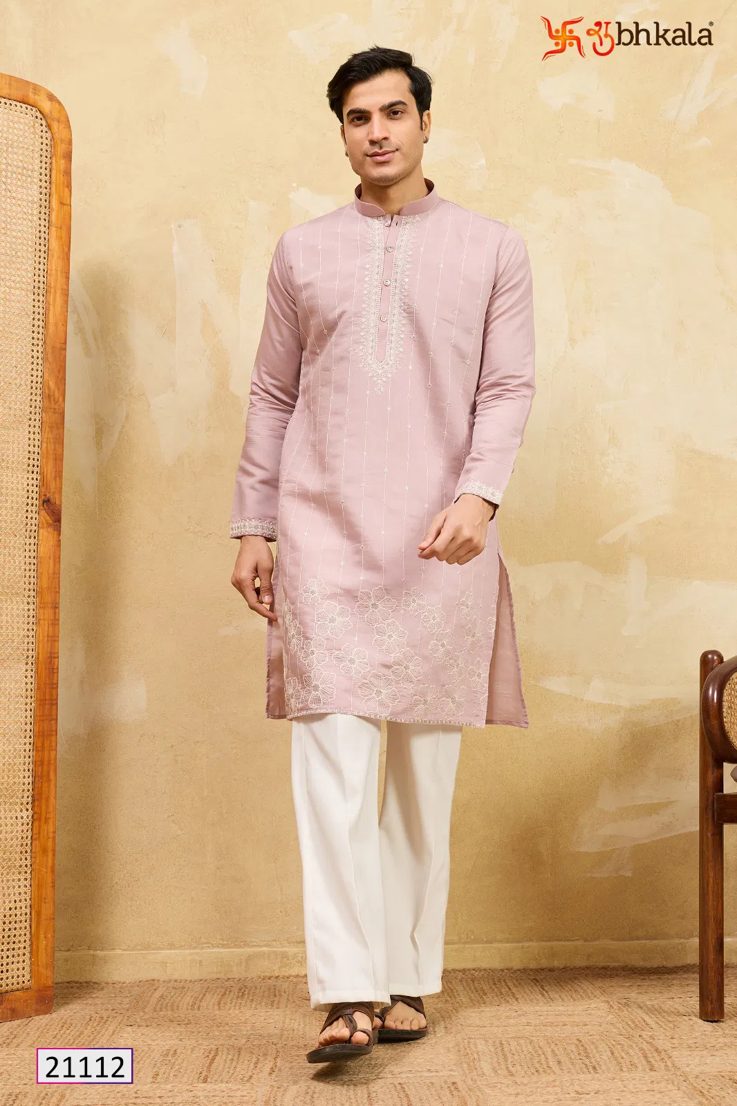 Shubhkala Prestige Kurta Edit Viscose Silk Thread Worked Mens Kurta Collection