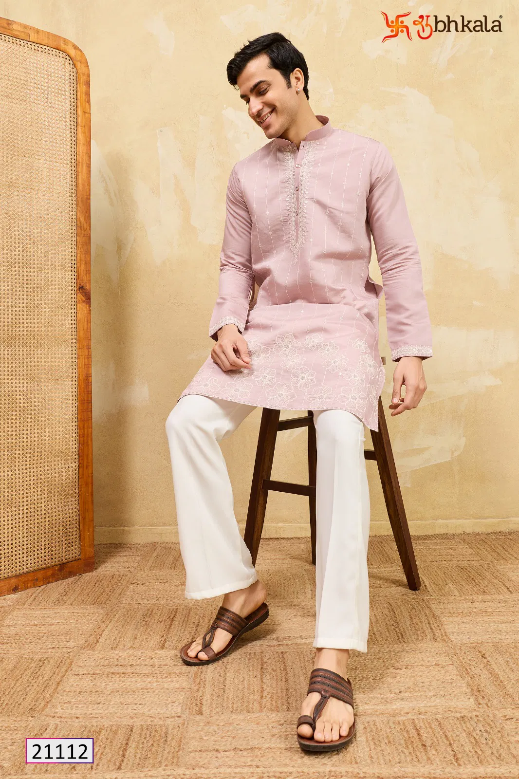 Shubhkala Prestige Kurta Edit Viscose Silk Thread Worked Mens Kurta Collection