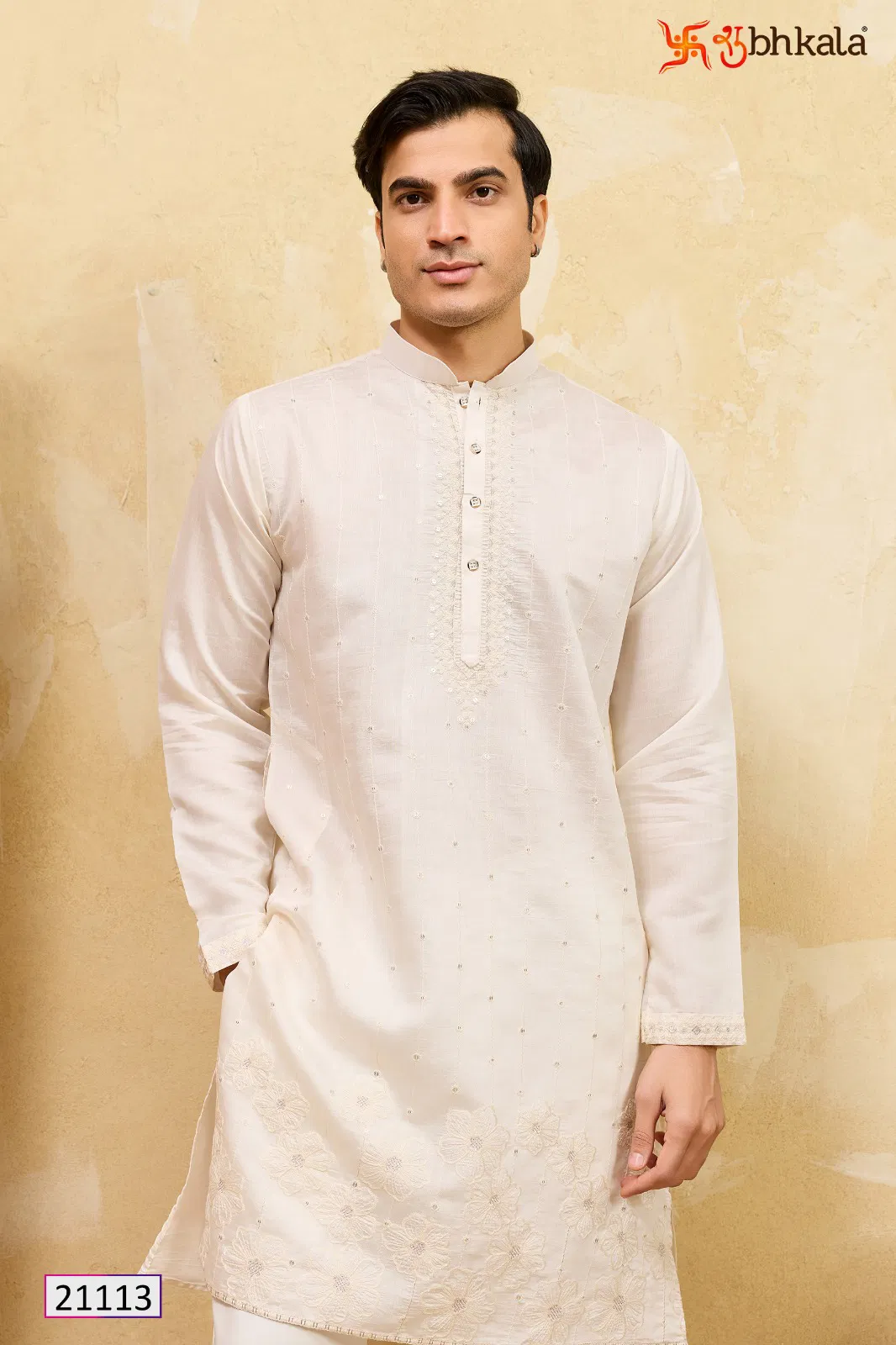 Shubhkala Prestige Kurta Edit Viscose Silk Thread Worked Mens Kurta Collection
